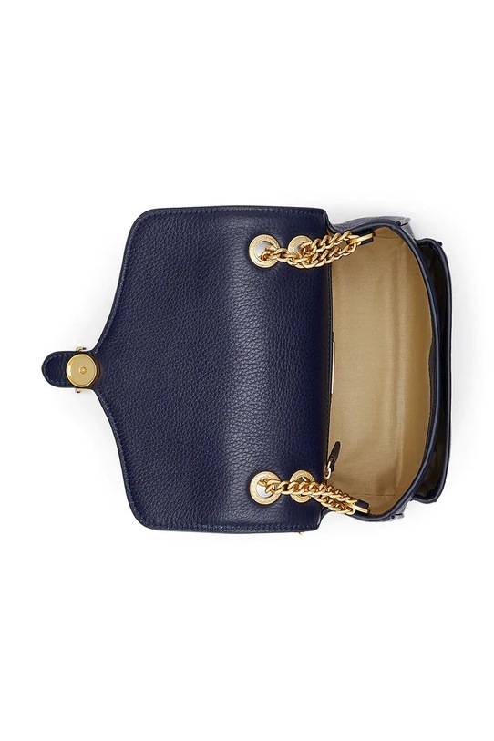 Lauren Ralph Lauren torebka skórzana granatowy 431959003
