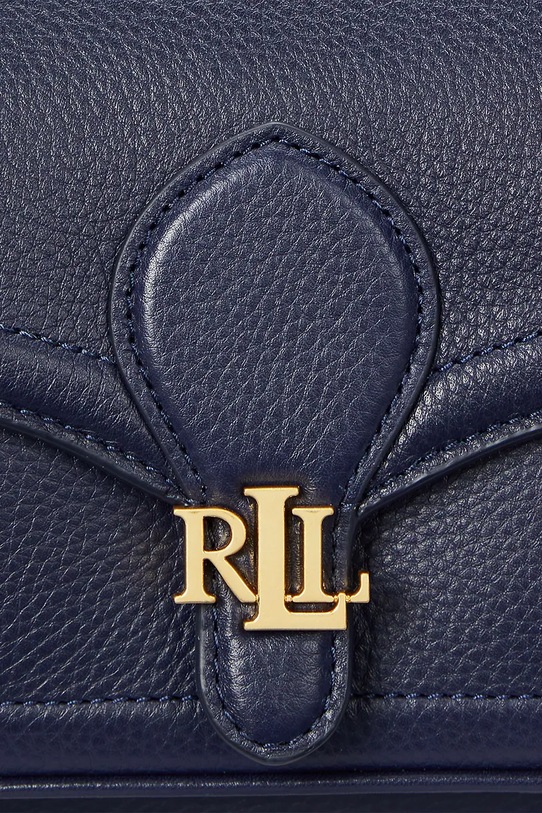 Lauren Ralph Lauren torebka skórzana 431959003 granatowy