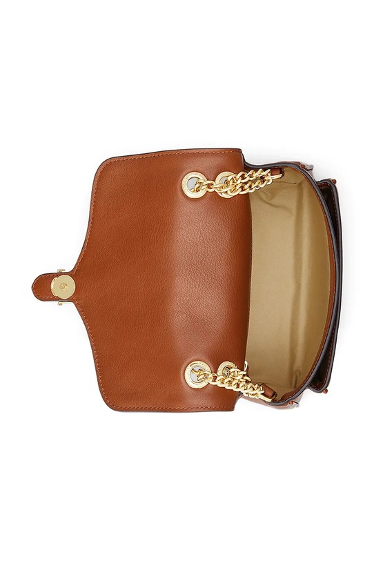 Kožená kabelka Lauren Ralph Lauren 431959003 hnědá