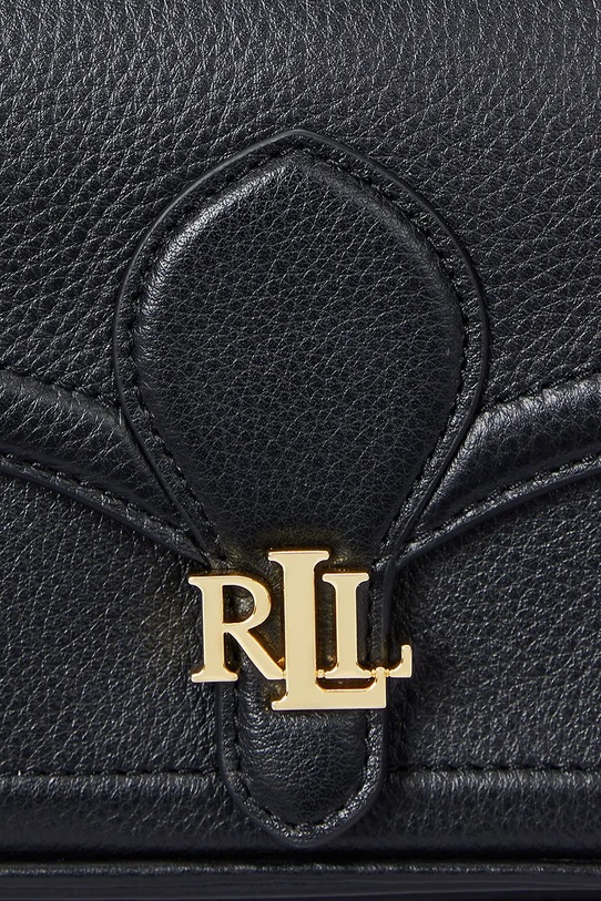 Lauren Ralph Lauren torebka skórzana 431959003 czarny