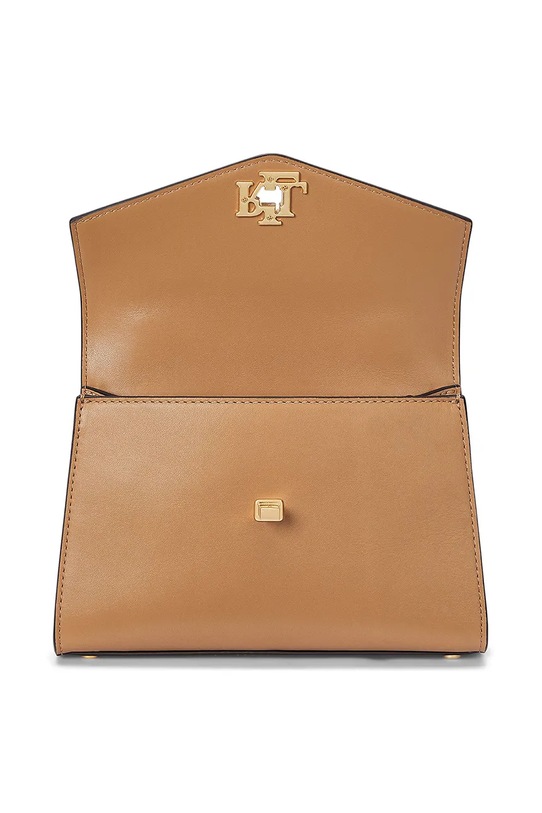 Kožená kabelka Lauren Ralph Lauren béžová 431968761