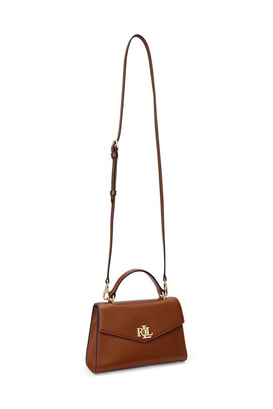 Akcesoria Lauren Ralph Lauren torebka skórzana 431968761 brązowy