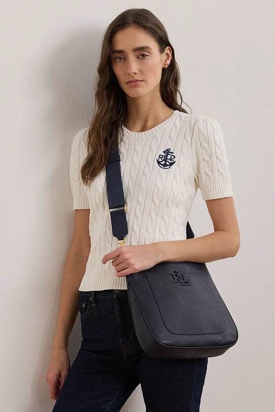 Kožená kabelka Lauren Ralph Lauren 431970152