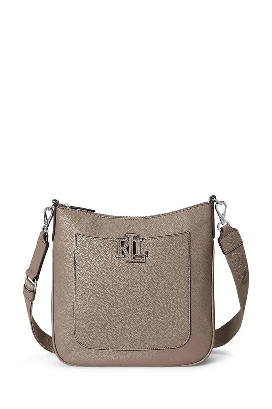 Kožená kabelka Lauren Ralph Lauren usňová koža hnedá 431970152