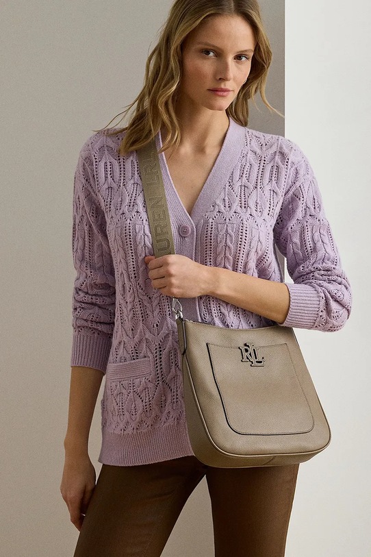 Kožená kabelka Lauren Ralph Lauren 431970152