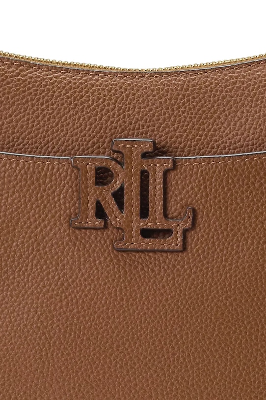 Шкіряна сумочка Lauren Ralph Lauren коричневий 431970152