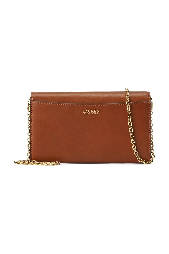 Кожаная сумочка Lauren Ralph Lauren 432964152 коричневый SS25