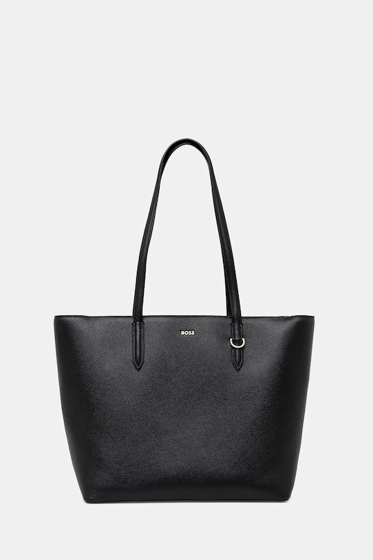 Kabelka BOSS přírodní kůže černá 50535973