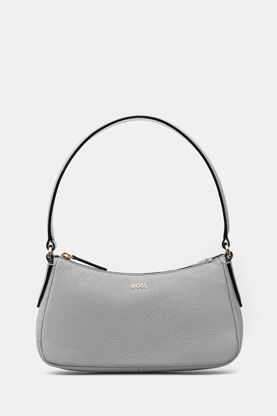 Kabelka BOSS přírodní kůže šedá 50535986