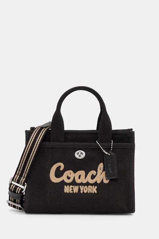 Kabelka Coach nášivka černá CZ098