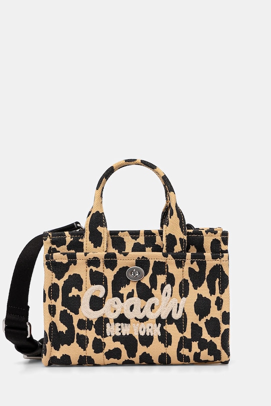 Coach torebka LEO nie mieści A4 beżowy CZ099