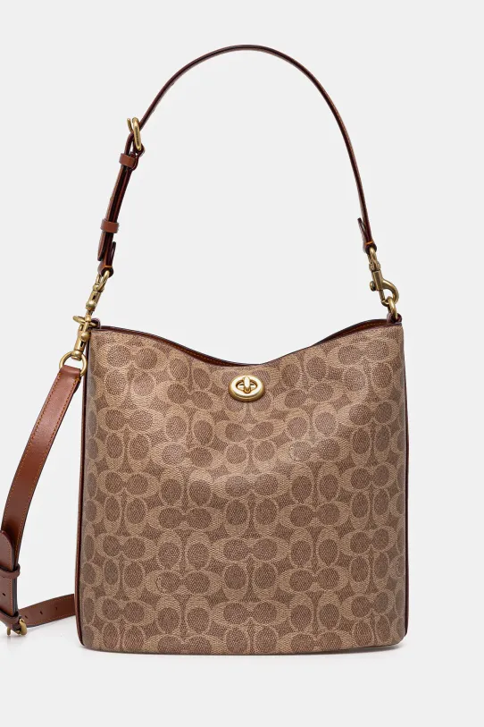 Coach poseta WILLOW incape in A4 bej CW882