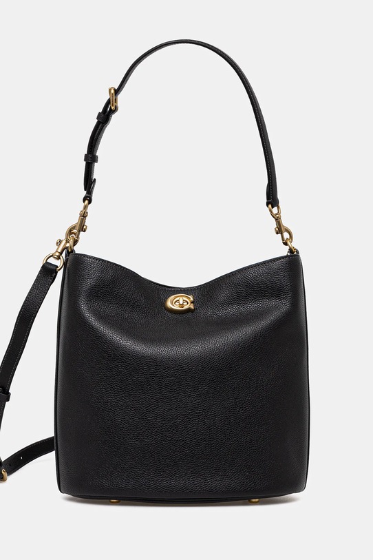 Torba Coach WILLOW bez uzorka crna CW624