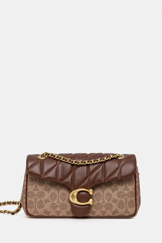 Сумочка Coach TABBY лицьова шкіра коричневий CY815