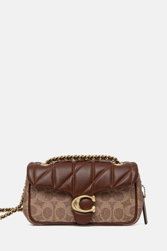 Сумочка Coach TABBY лицьова шкіра бежевий CY816