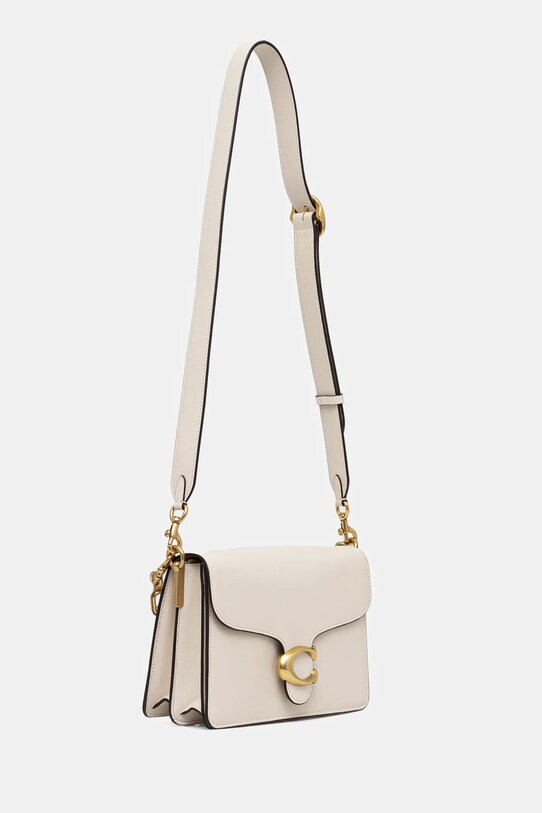 Шкіряна сумочка Coach TABBY CY919 бежевий SS25