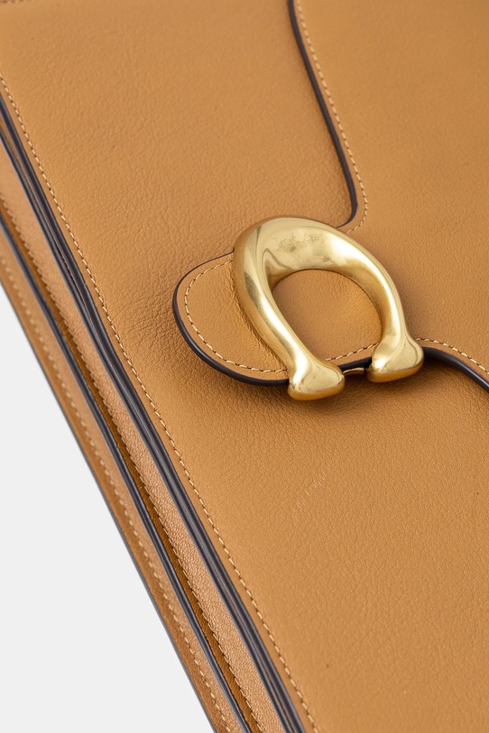 Kožená kabelka Coach TABBY béžová CY919