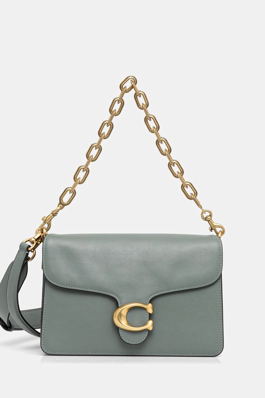 Coach geantă de piele TABBY uni verde CY919