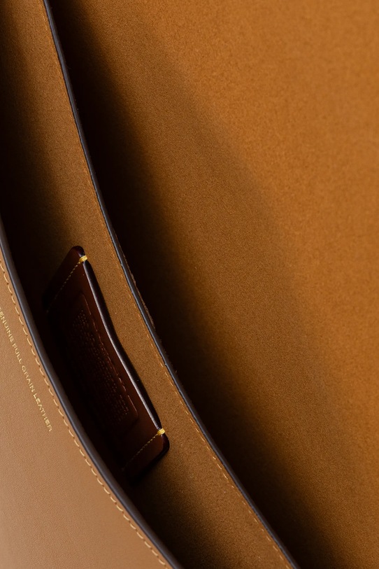 Kožená kabelka Coach TABBY CY920 béžová