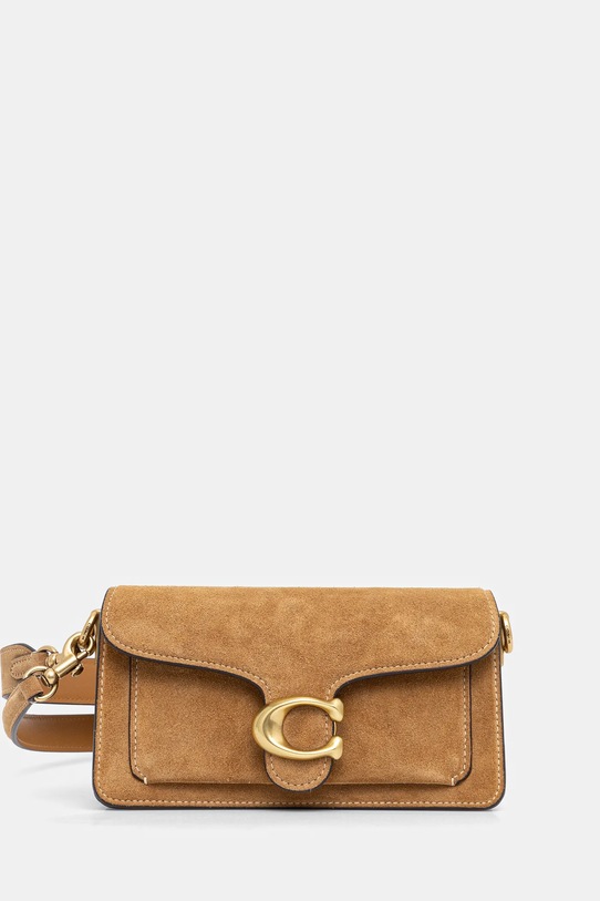 Τσάντα σουέτ Coach TABBY δέρμα σαμουά μπεζ CY929