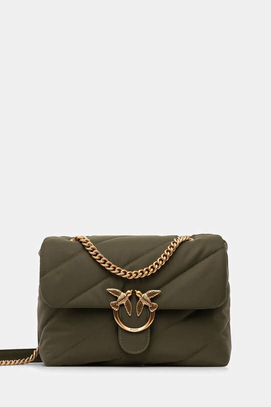 Pinko borsetta semplice verde 100038.A05F