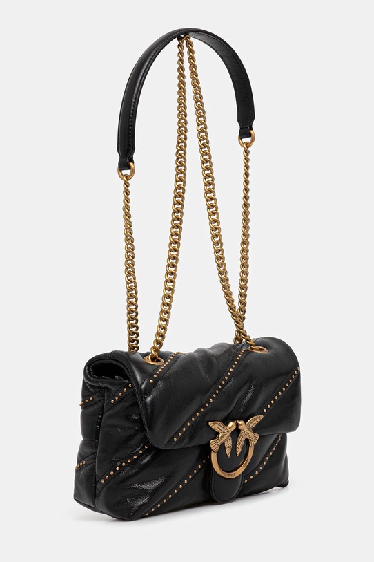 Kožna torba Pinko 100039.A26T crna SS25