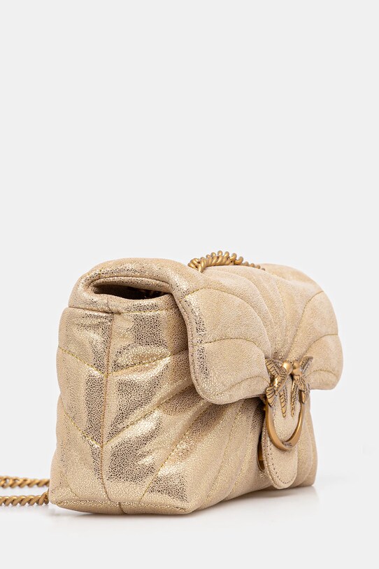 Замшева сумочка Pinko 100039.A27F золотий SS25