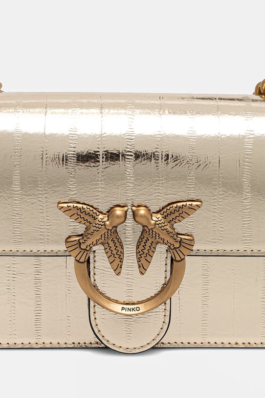 Pinko torebka skórzana złoty 100074.A26X