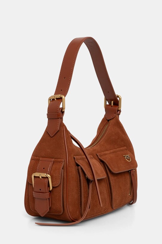 Замшева сумочка Pinko 102794.A29N коричневий SS25