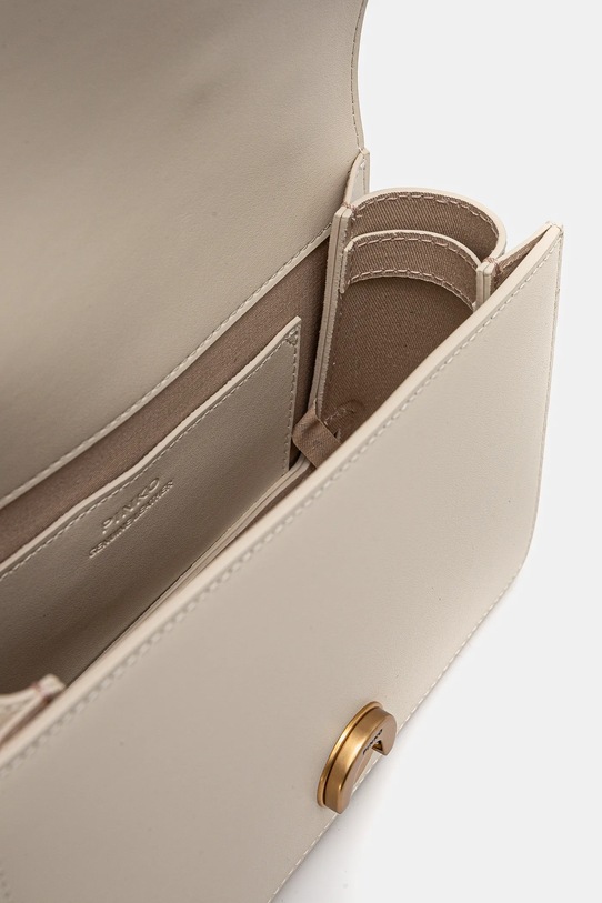 Шкіряна сумочка Pinko 103335.A26K бежевий