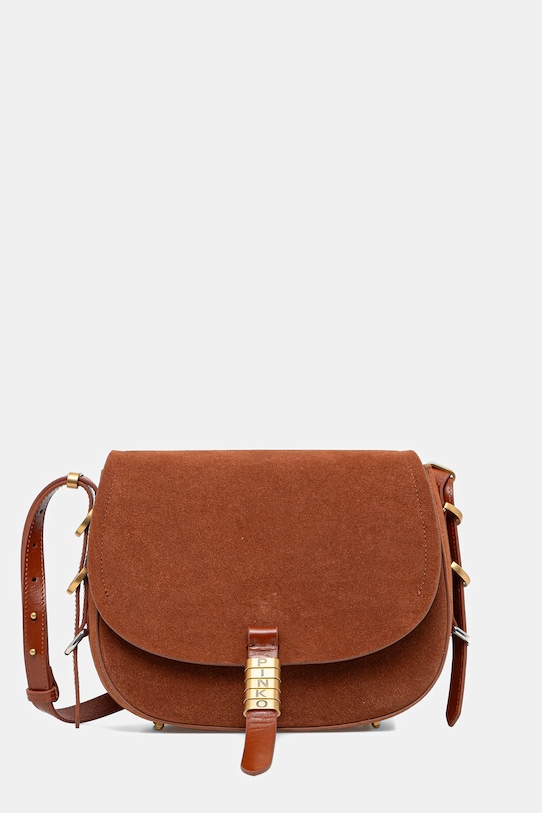 Pinko borsetta pelle scamosciata marrone 103830.A29N