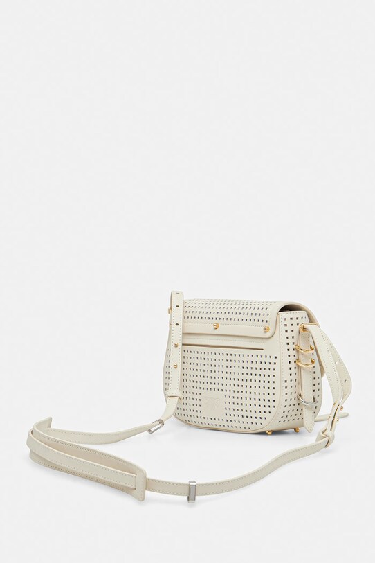 Аксесуари Шкіряна сумочка Pinko 103831.A11W бежевий