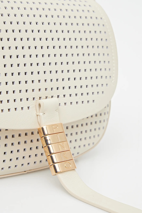 Pinko torebka skórzana beżowy 103831.A11W