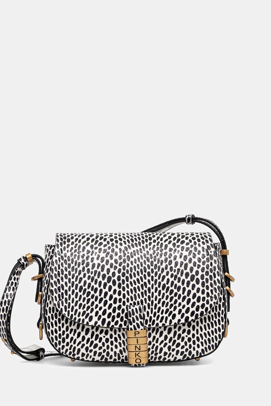 Шкіряна сумочка Pinko лицьова шкіра білий 103831.A27T