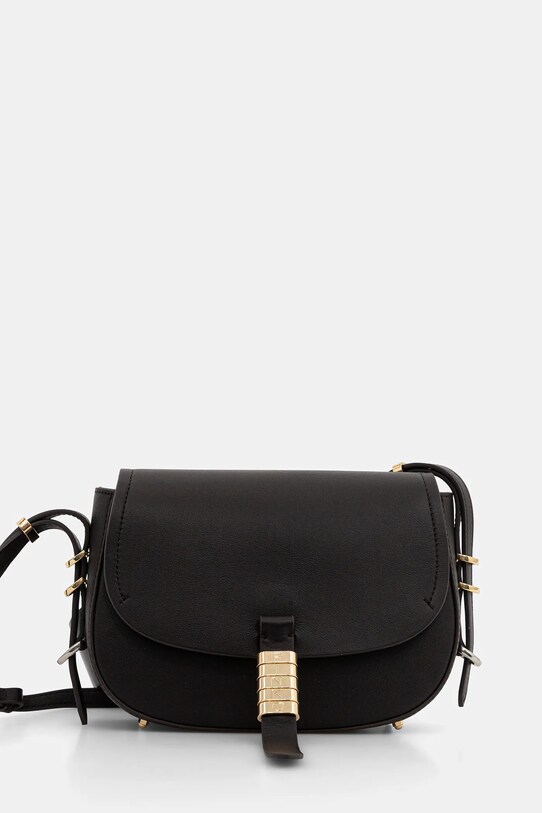 Pinko poșetă de piele uni gri 103831.A270