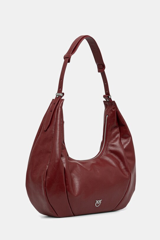 Pinko torebka skórzana 104295.A26J bordowy SS25