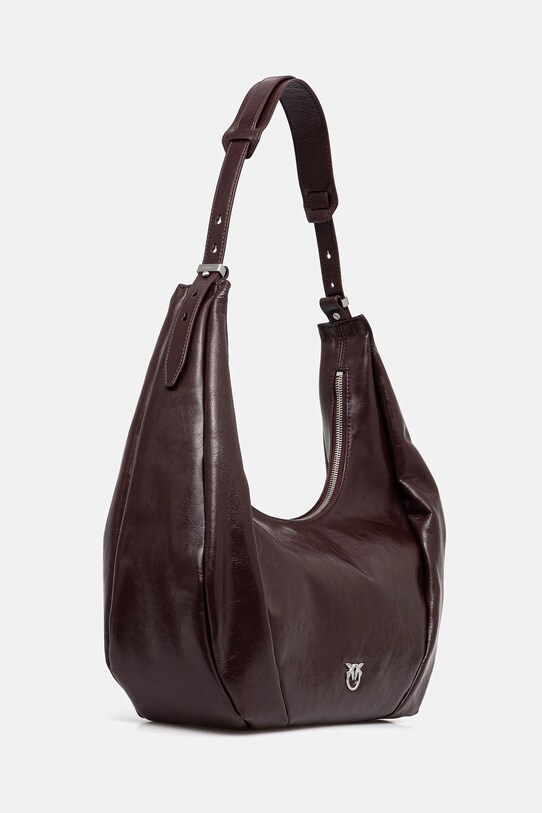 Pinko torebka skórzana 104295.A26J bordowy SS25
