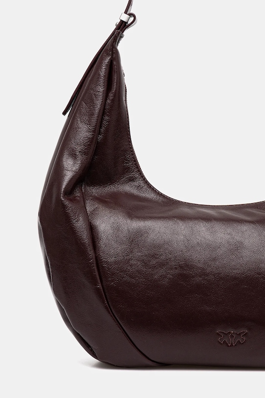 Accesorii Pinko poșetă de piele 104295.A26J burgundia