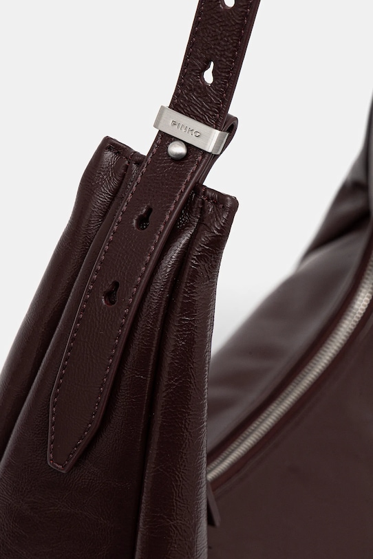Pinko poșetă de piele burgundia 104295.A26J