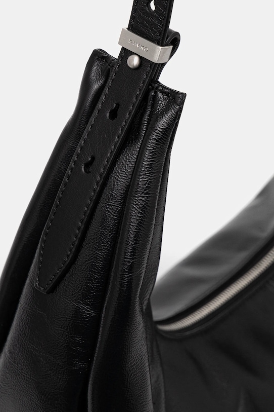 Kožená kabelka Pinko čierna 104295.A26J