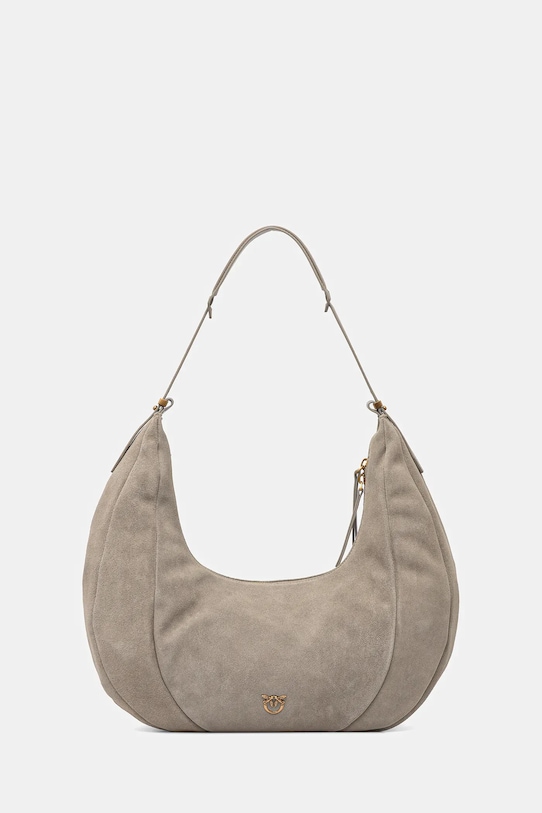 Pinko velúr táska nappa bőr szürke 104295.A29N