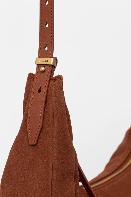 Semišová kabelka hnedá 104295.A29N