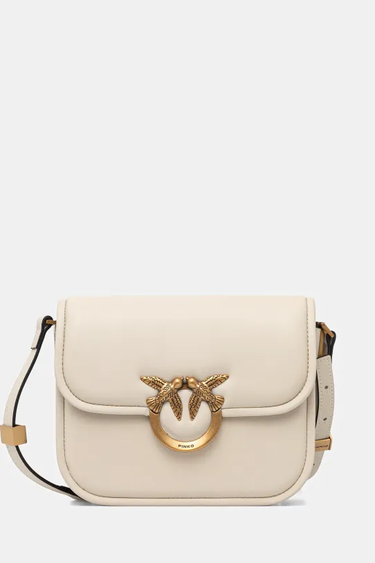 Pinko torebka skórzana skóra licowa beżowy 104297.A26L