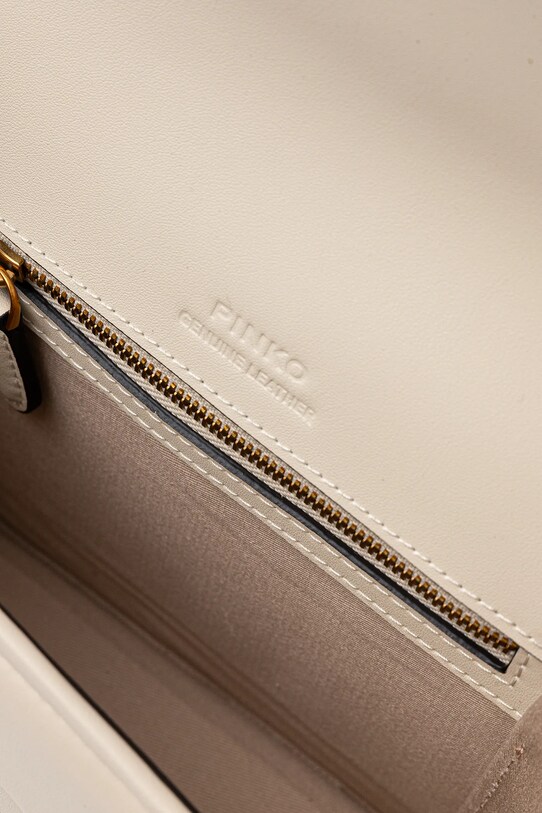 Шкіряна сумочка Pinko 104297.A26L бежевий