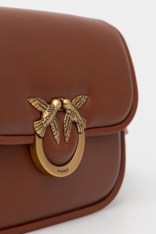 Pinko torebka skórzana brązowy 104297.A26L