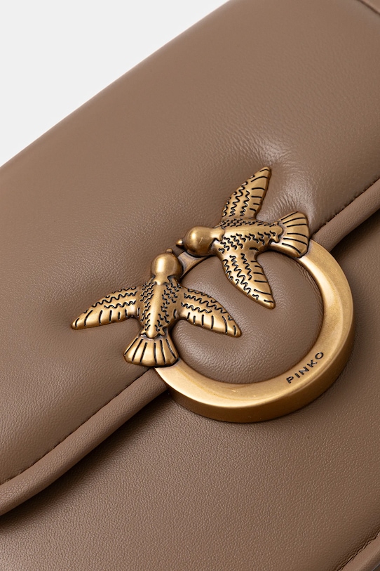 Pinko torebka skórzana brązowy 104297.A26L