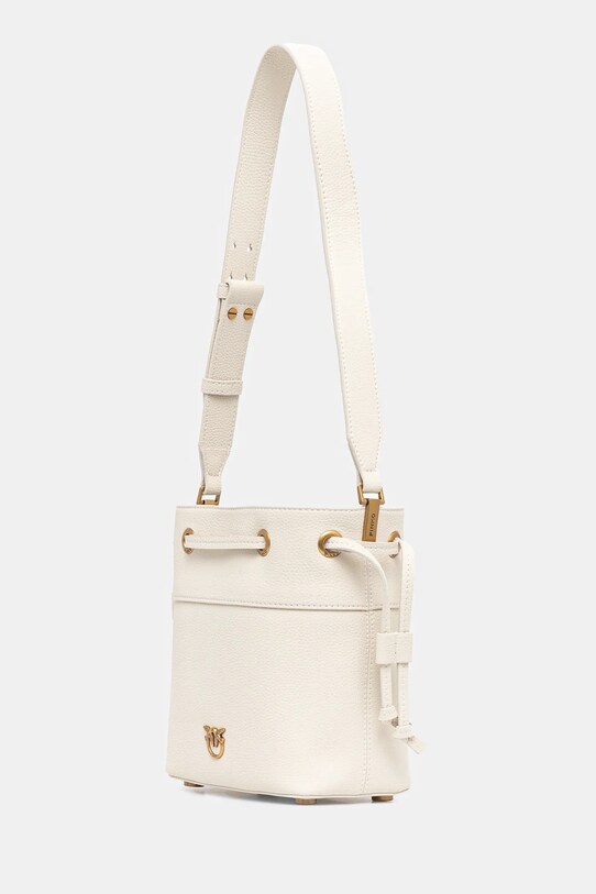 Kožená kabelka Pinko 104303.A29Q béžová SS25