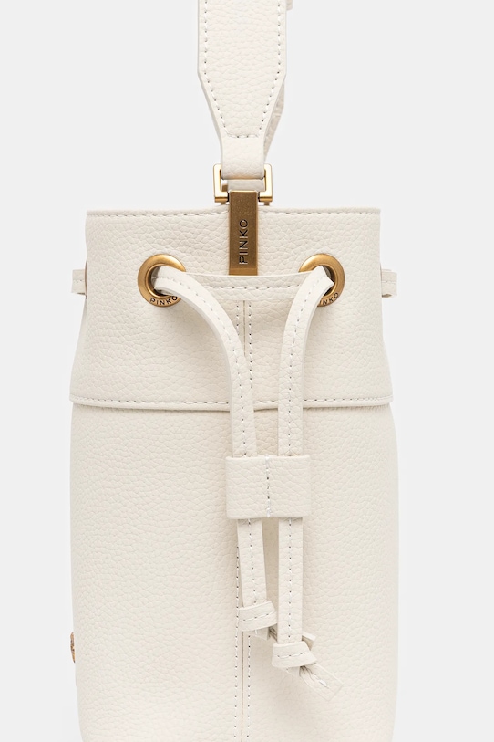 Kožená kabelka Pinko béžová 104303.A29Q