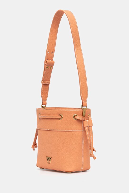 Pinko borsa a mano in pelle 104303.A29Q arancione SS25