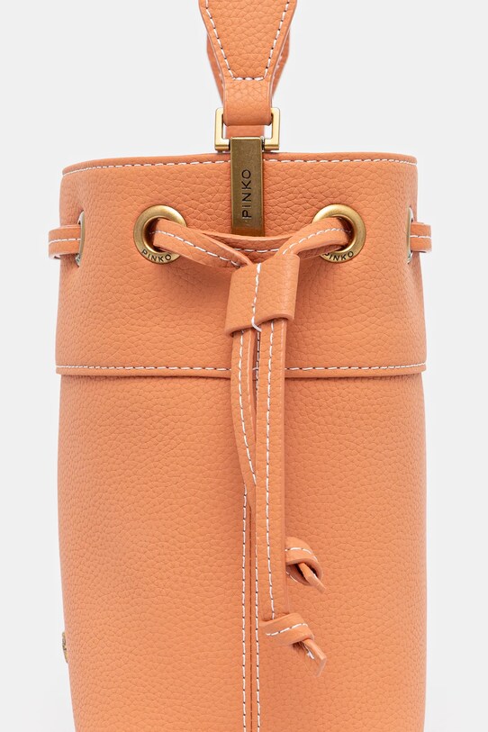 Pinko borsa a mano in pelle arancione 104303.A29Q